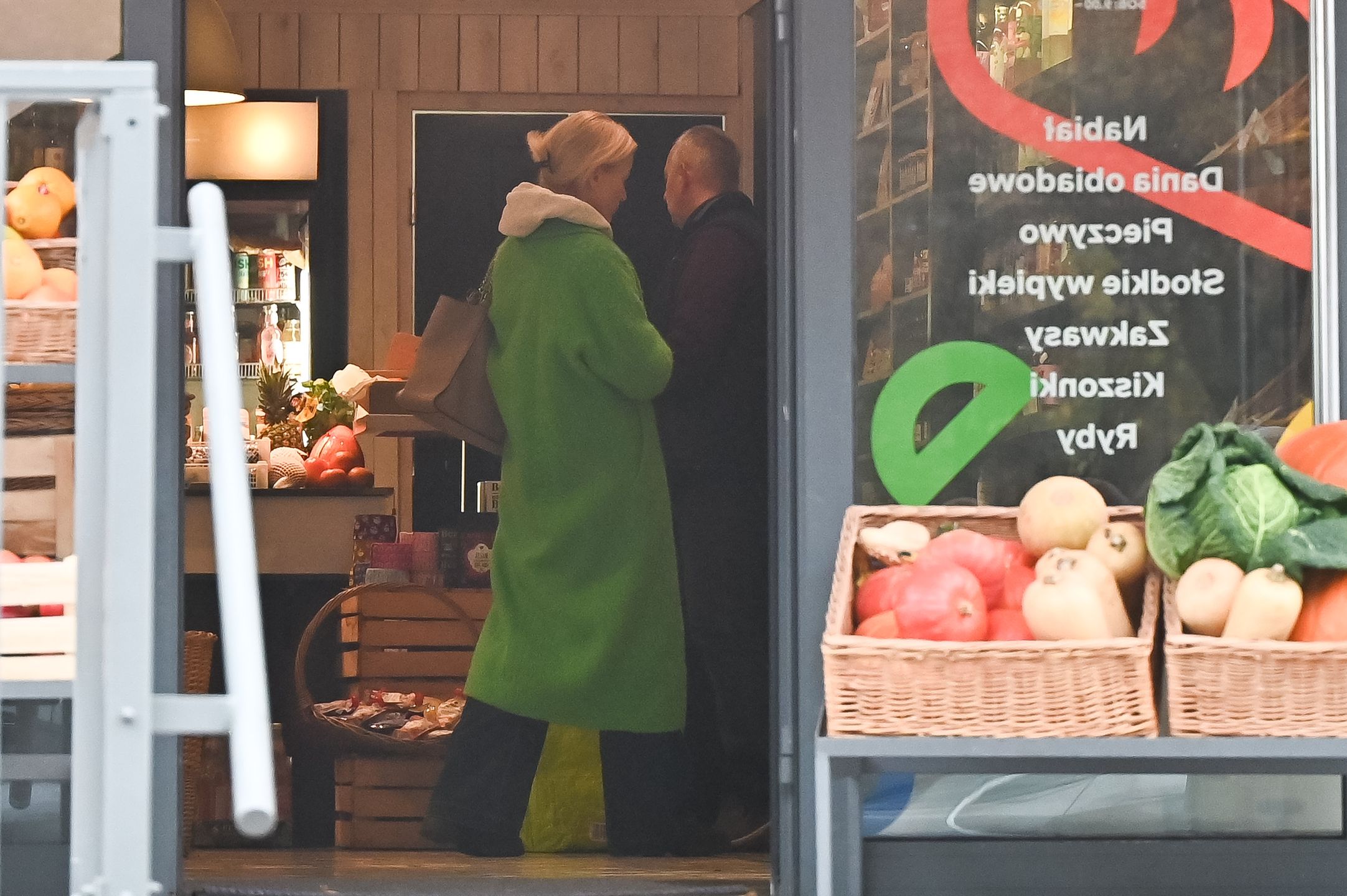 Małgorzata Foremniak widziana na zakupach na warszawskim Powiślu