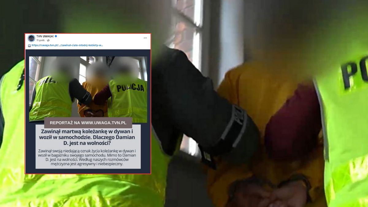 Zawinął ciało Natalii w dywan. Damian D. na wolności