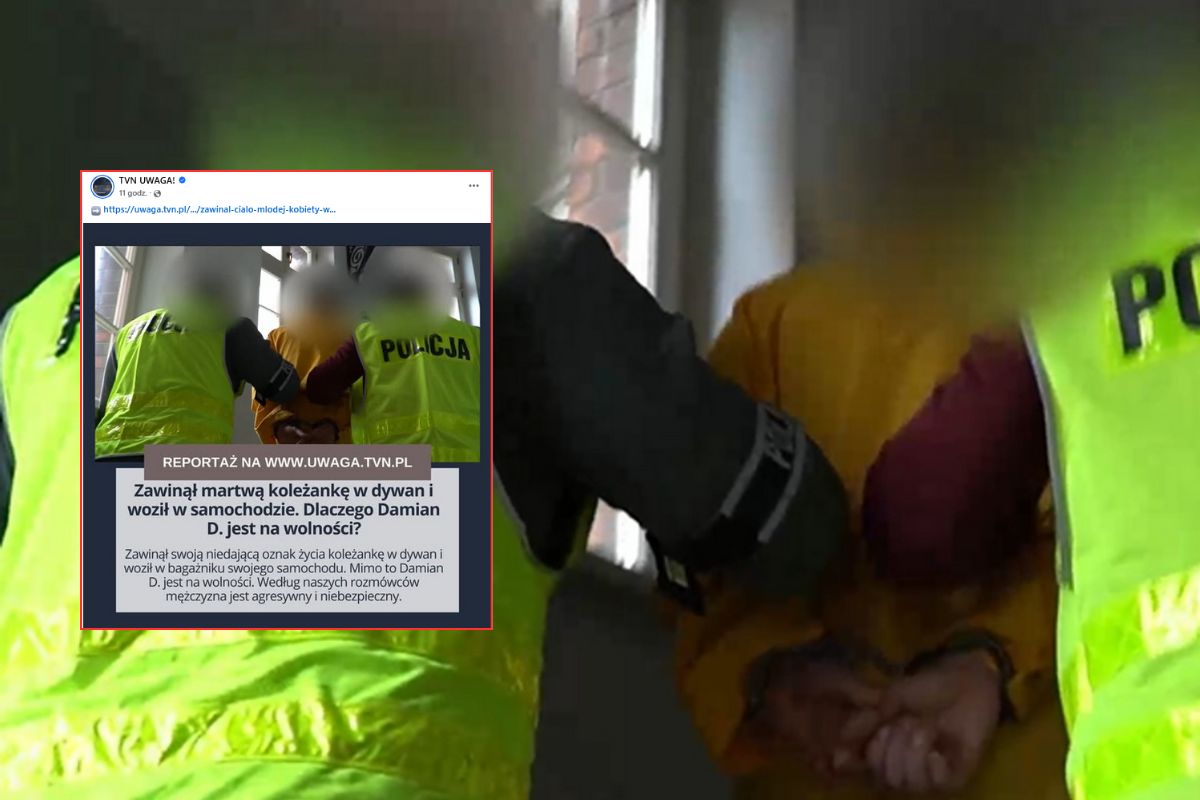 Zawinął ciało Natalii w dywan. Damian D. na wolności