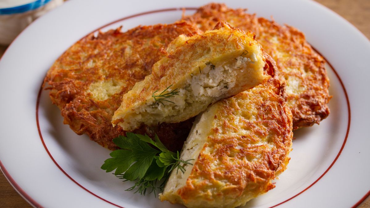 PLacki ziemniaczane z nadzieniem 