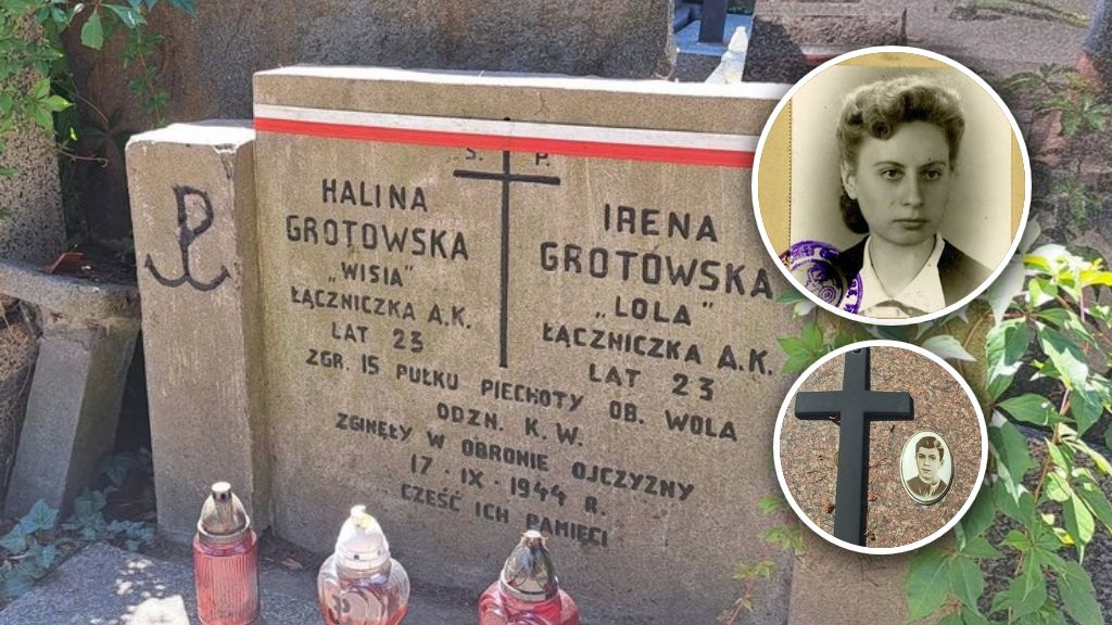 Grób sióstr Grotowskich na Powązkach Wojskowych