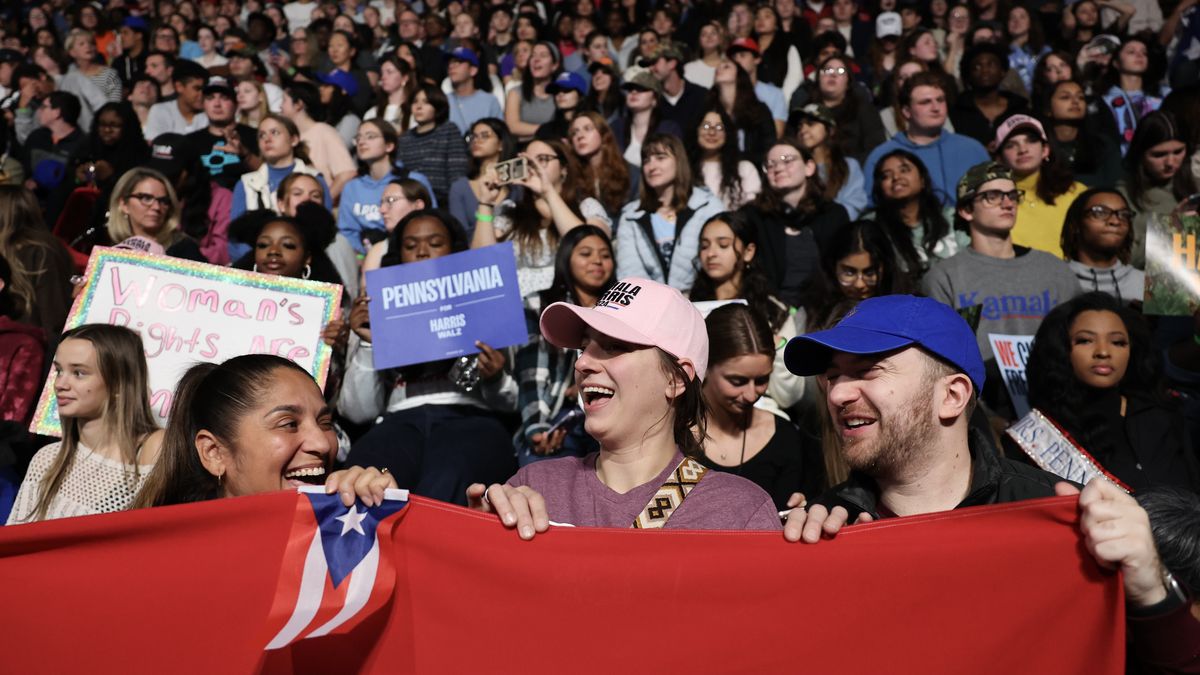 Wiec Ksmali Harris w Pensylwanii 