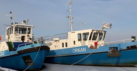 Trwa akcja lodołamania na Wiśle. Lodołamacze pracują na Zbiorniku Włocławskim!