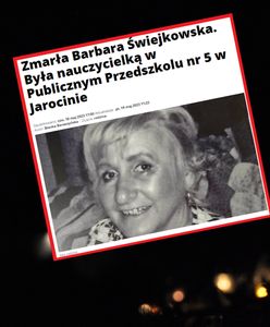 Nie żyje nauczycielka. "Była bardzo aktywna i dobra"