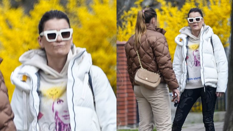 Agnieszka Radwańska na spacerze z młodszą siostrą