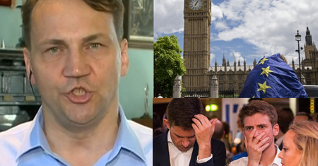 Sikorski o Brexicie: "Tak się kończy straszenie ludzi uchodźcami"