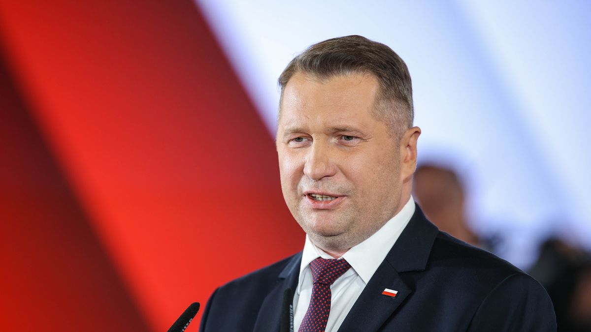 Kraków, 07.03.2026. Poseł PiS Przemysław Czarnek podczas konwencji Prawa i Sprawiedliwości w Krakowie, 7 bm. Poseł PiS Przemysław Czarnek został kandydatem Prawa i Sprawiedliwości na premiera. (sko) PAP/Łukasz Gągulski