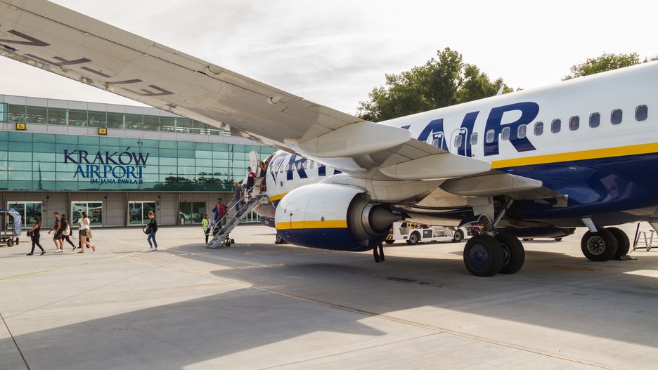 Tylu połączeń z krakowskiego lotniska Ryanair jeszcze nie miał