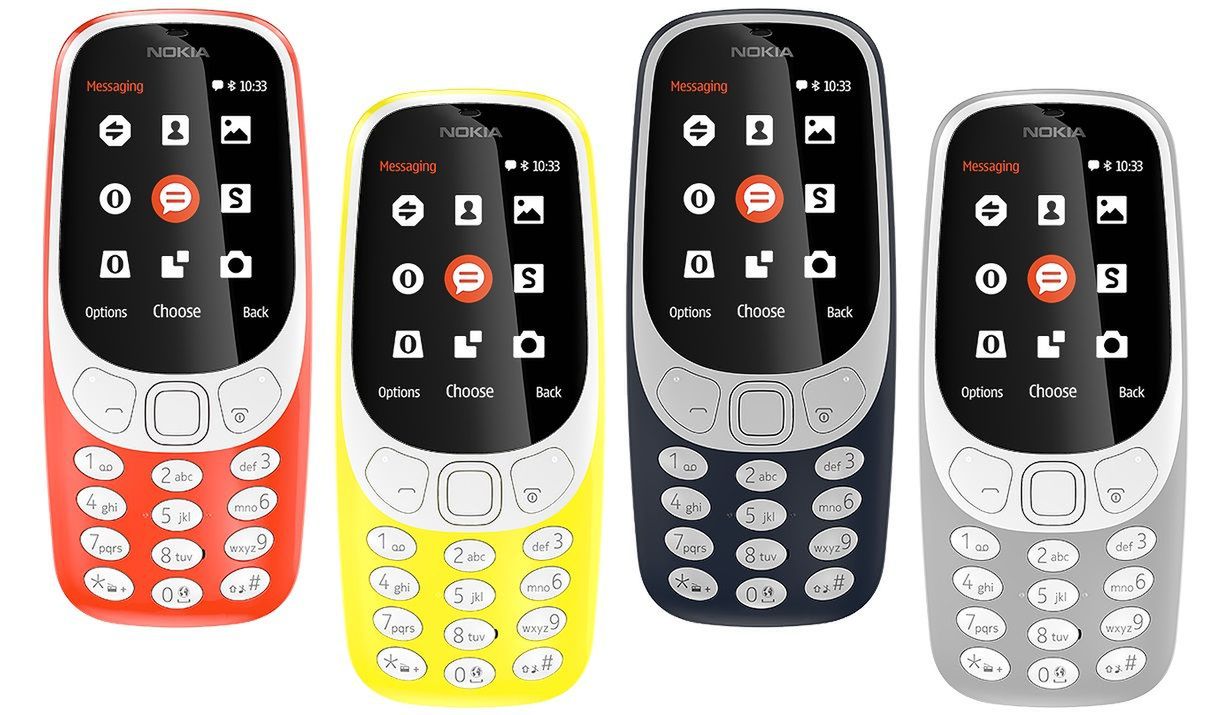 Nokia 3310 - wersje kolorystyczne
