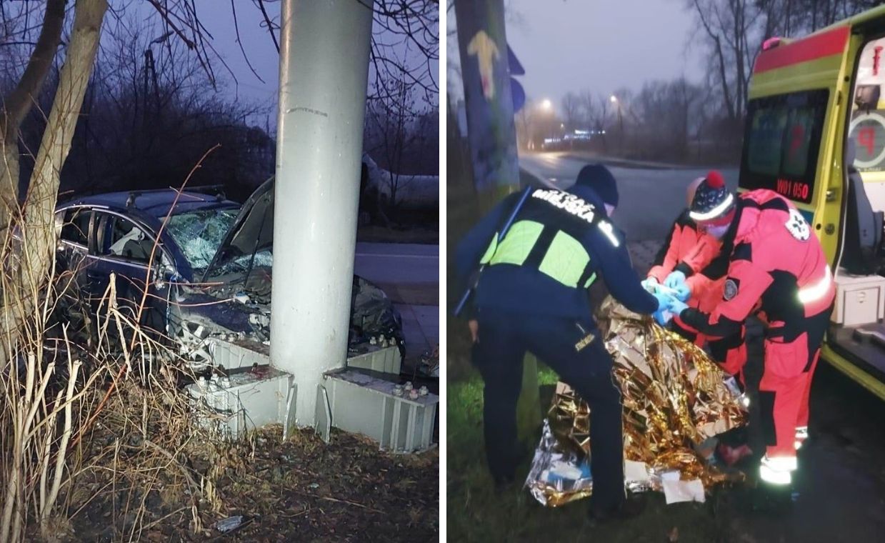 Tajemniczy wypadek przed świtem. Przedstawił się i osunął się na ziemie