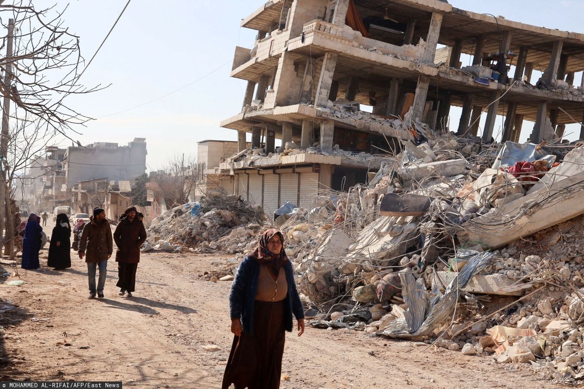 Potężne trzęsienie ziemi w rejonie Turcji i Syrii