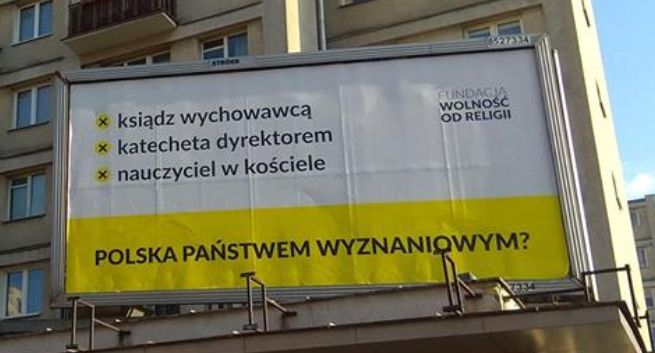 „Polska państwem wyznaniowym?” w akcji Fundacji Wolność od Religii