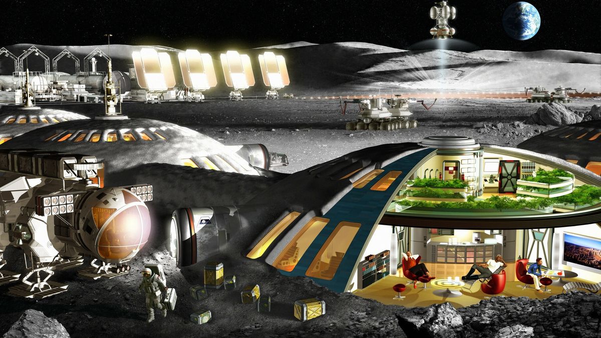 Wizualizacja bazy księżycowej