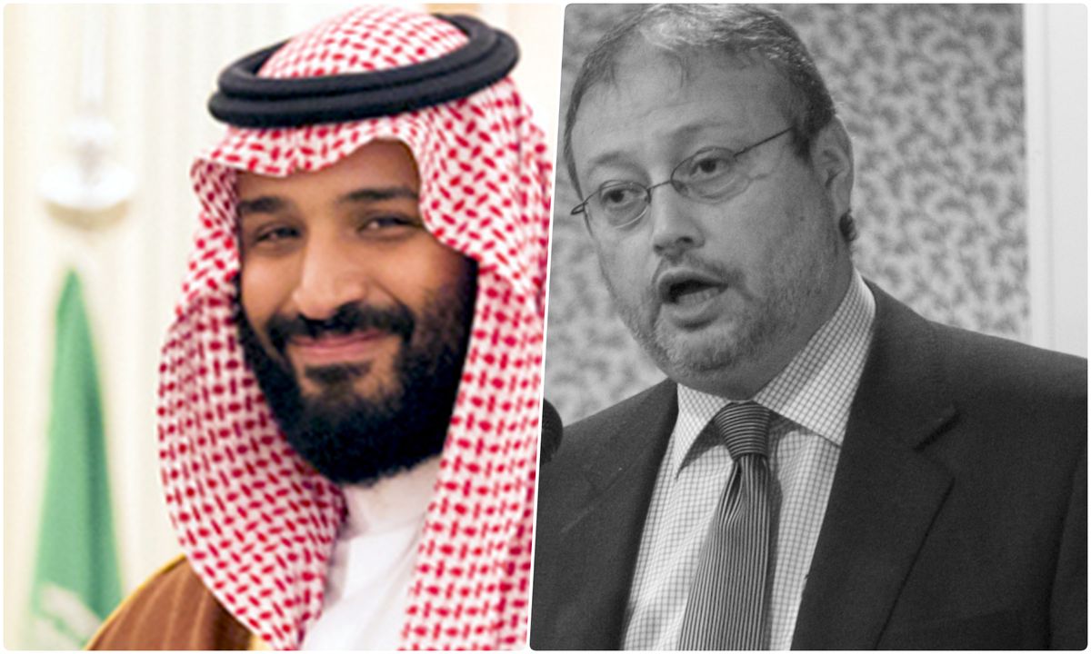 Wszystko wskazuje na to, że Jamal Khashoggi zginął na zlecenie księcia Muhammada bin Salmana (po lewej)