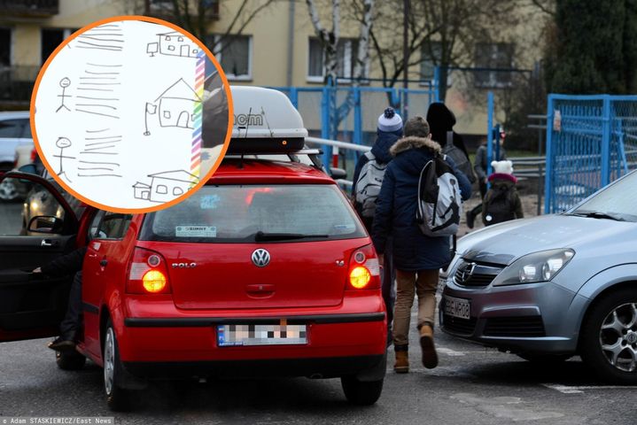 Ojciec policzył, ile razy wozi dzieci. Twierdzi, że czuje się jak kurier