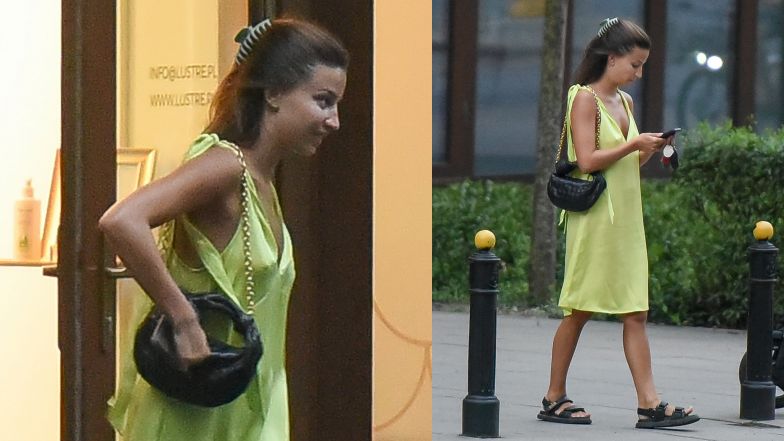 Julia Wieniawa w drodze do salonu kosmetycznego