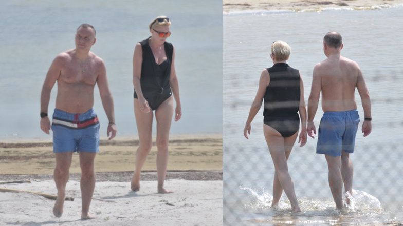 Andrzej Duda i Agata Kornhauser-Duda  na wakacjach 