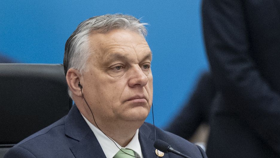 ANKARA, TURKIYE - MARCH 16: Hungarian Prime Minister Viktor Orban attends the Extraordinary Summit of the Heads of State of the Organization of Turkic States at Presidential Complex in Ankara, Turkiye on March 16, 2023. (Photo by Aytac Unal/Anadolu Agency via Getty Images)