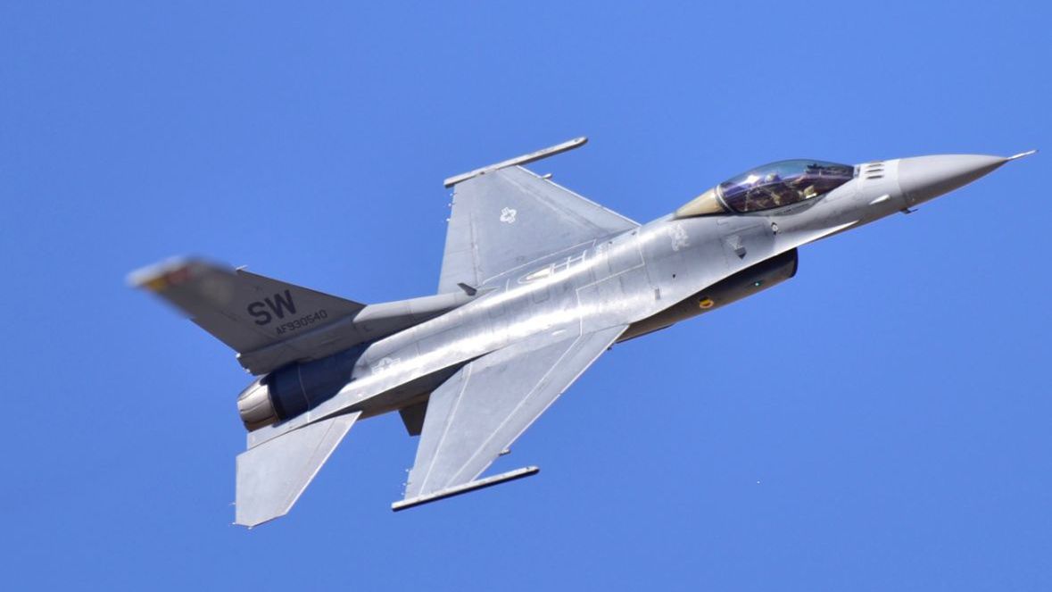 Zdjęcie ilustracyjne. Samolot F-16