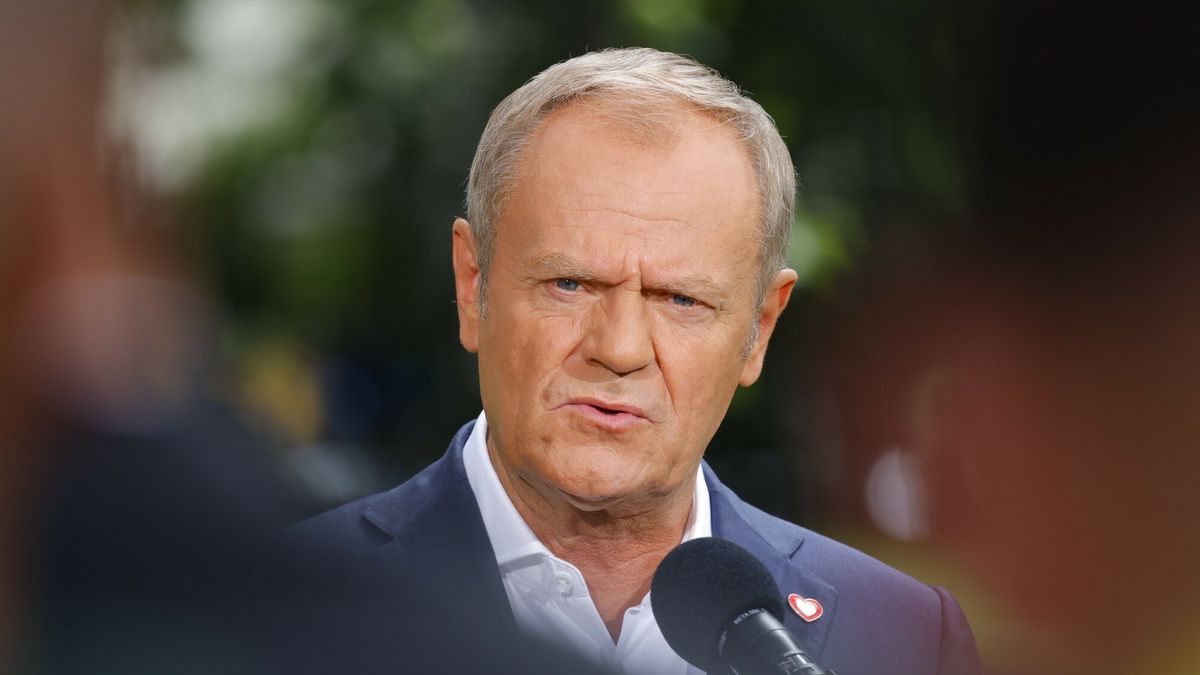 Konferencja premiera i ministry pracy, rodziny i polityki spo?ecznej
23.07.2024. Warszawa. Konferencja premiera i ministry pracy, rodziny i polityki spolecznej. Fot. Filip Naumienko/REPORTER 
n/z: , Donald Tusk
Filip Naumienko/REPORTER