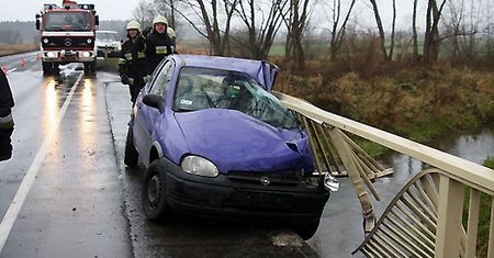 Wypadek na moście