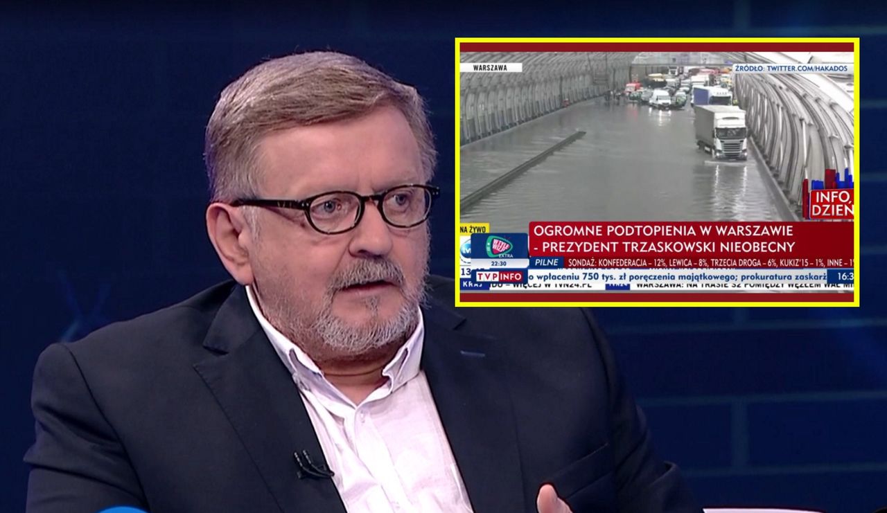 W środowym wydaniu programu "W tyle wizji" użyto materiałów TVN24. Nie podano jednak ich źródła