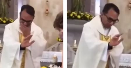 Zobacz, co zrobiła ta dziewczynka podczas błogosławieństwa w kościele. Śmiech gwarantowany