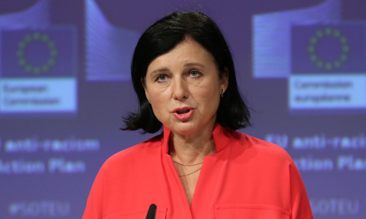 Vera Jourova, komisarz odpowiedzialna za unijną praworządność