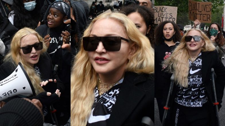 Madonna o kulach na marszu Black Lives Matter