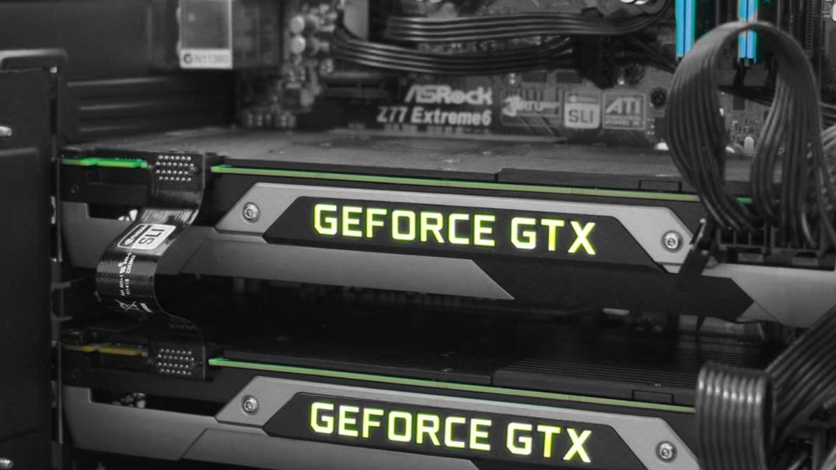 Para kart graficznych Nvidia GeForce GTX 780 Ti w SLI.