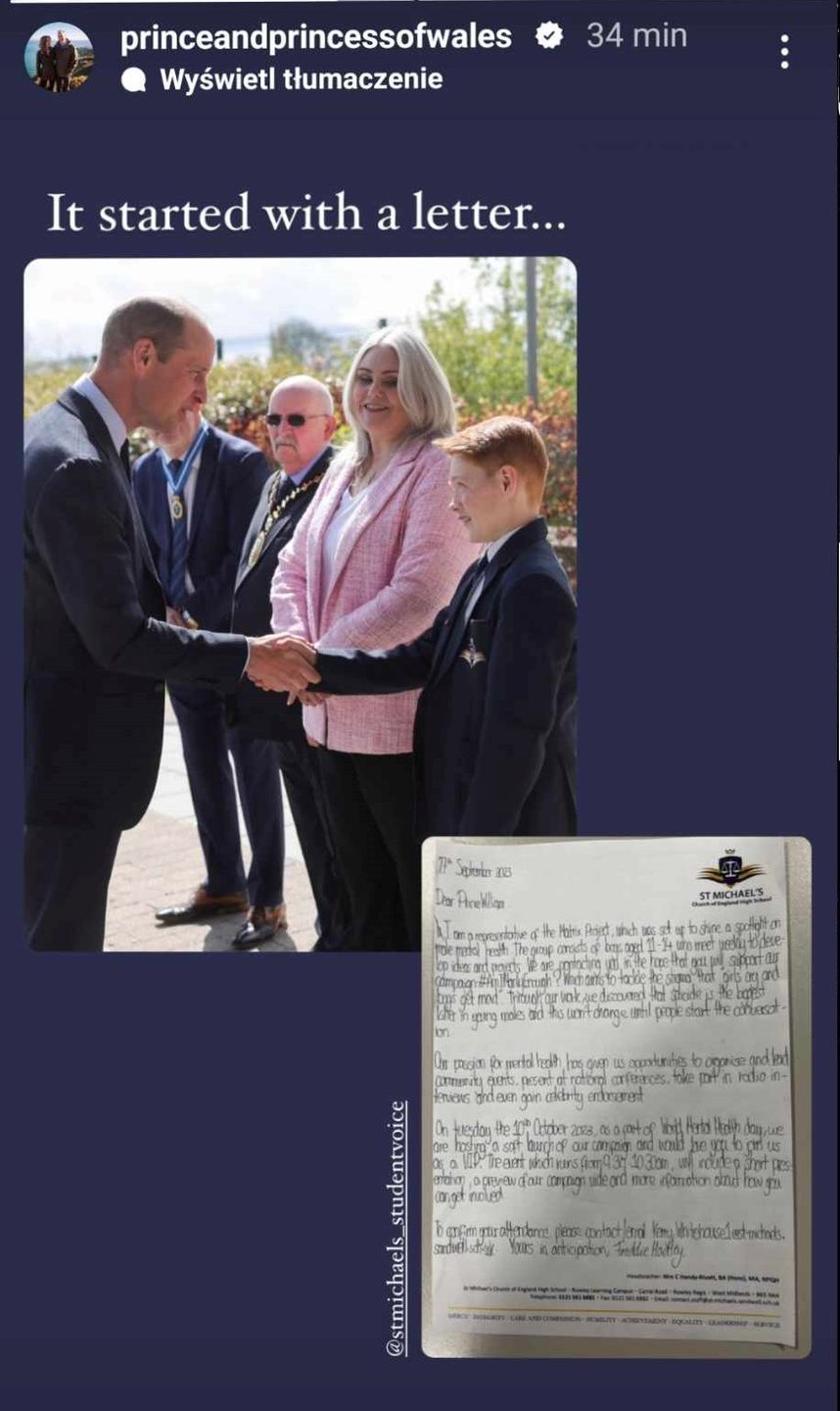 Książę William powrócił do obowiązków