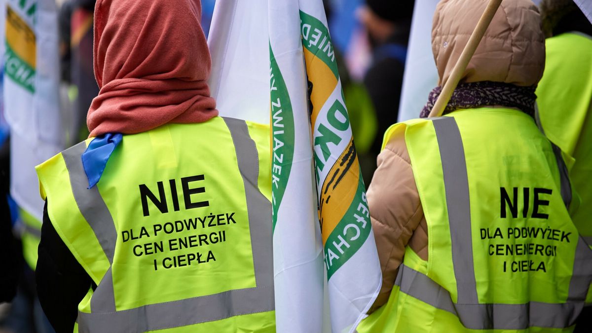 Manifestacja "TAK dla suwerenności energetycznej Polski. NIE dla podwyżek cen energii i ciepła".