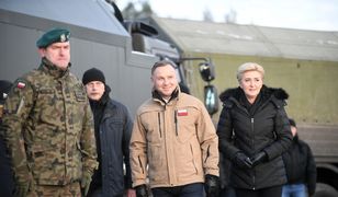Andrzej Duda na granicy z Białorusią. Mówił o "ponawiających się atakach"
