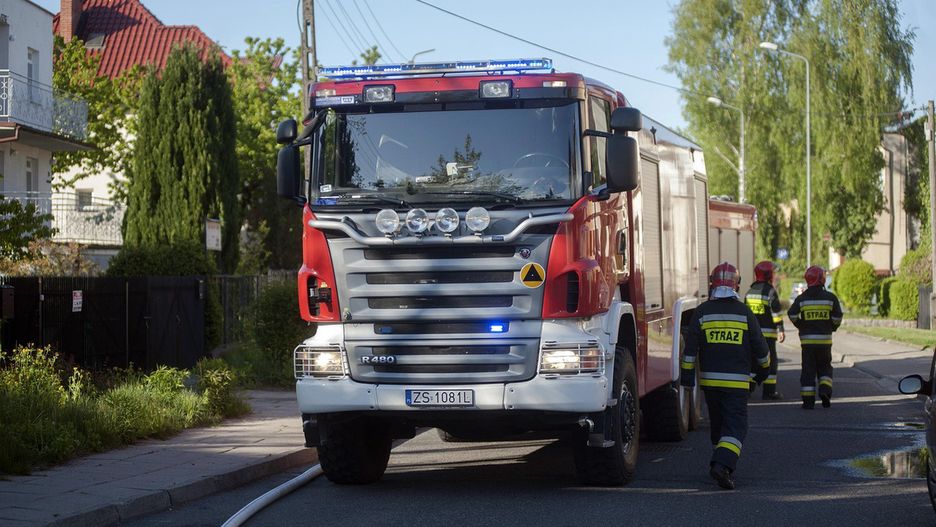Ciężarówki zablokowały DK 22 