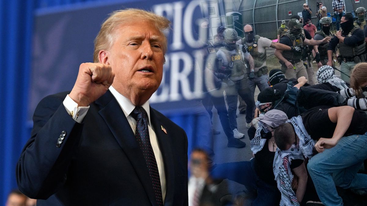 Donald Trump uderza w protestujących pod Delaney Hall