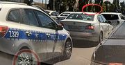 Oto co pasażer bmw pokazał w kierunku policji. Szybko się doigrał