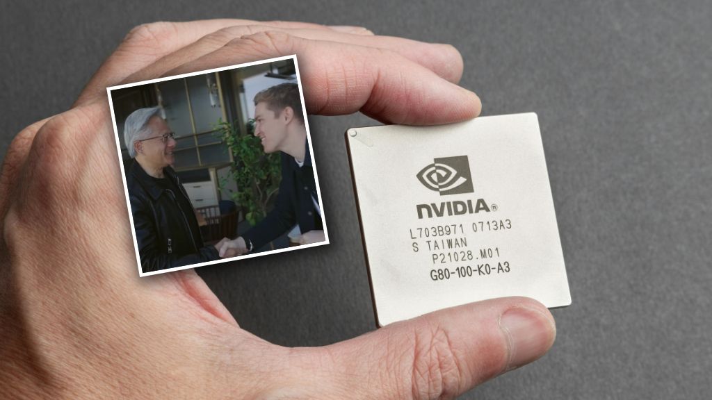 Jen-Hsun Huang, szef nVidii i Mati Staniszewski z ElevenLabs