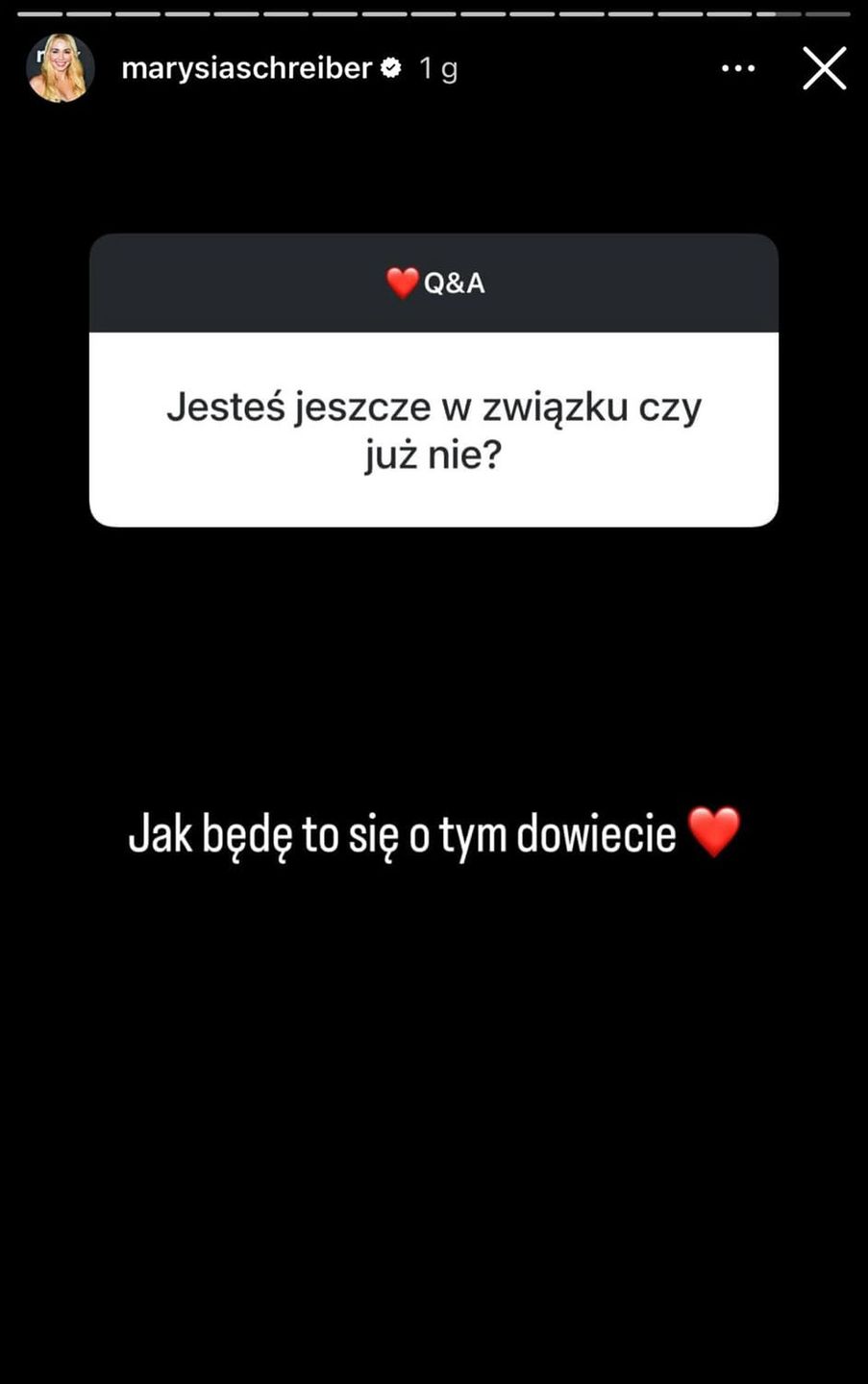 Marianna Schreiber wyjaśnia swój status związku