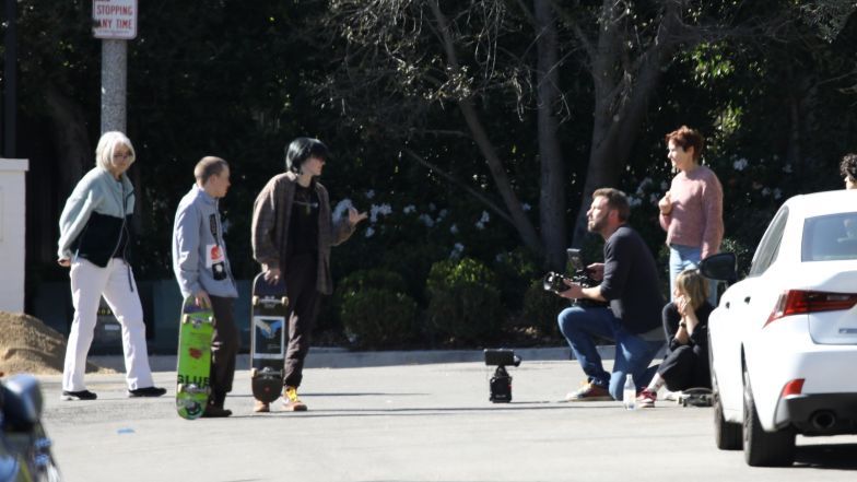 Jennifer Lopez i Ben Affleck kręcą wideo z dziećmi