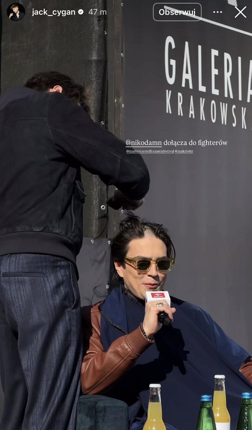 Nikodem Rozbicki ogolił się na łyso