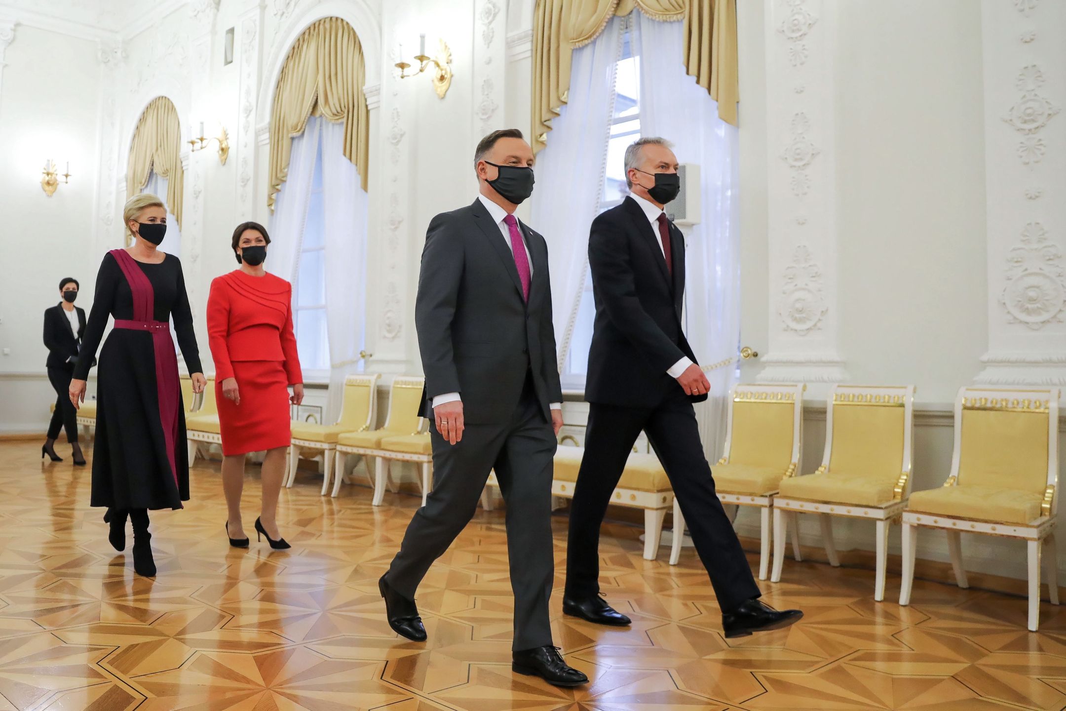 Andrzej Duda i Agata Duda z wizytą na Litwie