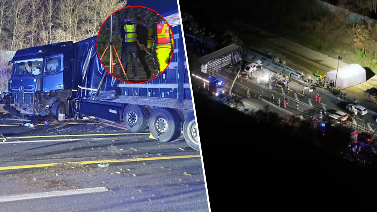 26 rannych, 50 aut. Polak urządził piekło na niemieckiej autostradzie