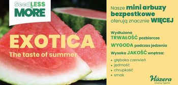 Bezpestkowy mini arbuz Exotica w konkursie na innowację roku