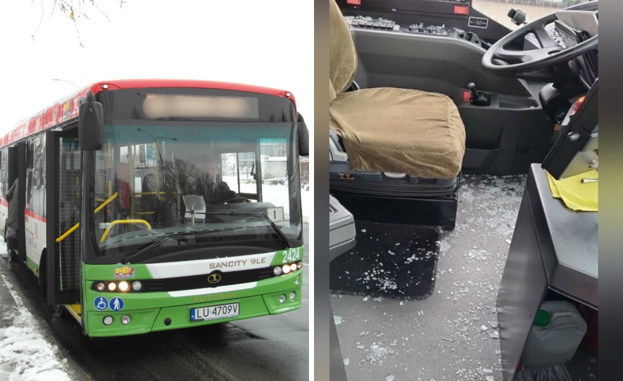 Obudził śpiącego mężczyznę w autobusie. Nie spodobało mu się to