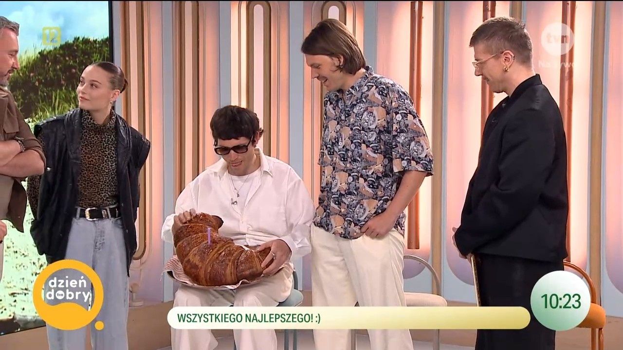 Kasia Sawczuk uraczyła ukochanego wielkim croissantem