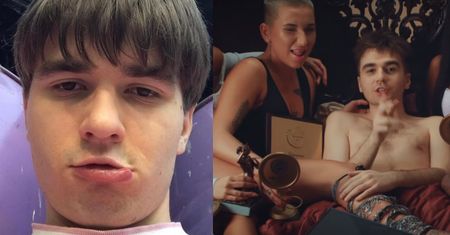 Półnagi Mata rapuje, leżąc koło Marty Linkiewicz i pozdrawia Jacka Kurskiego: "CH*J CI W DZIĄSŁO"