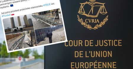 Protest "S" przed siedzibą TSUE. Weźmie w nim udział Bąkiewicz
