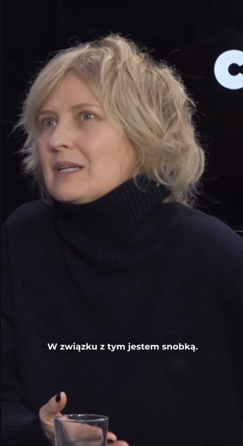 Izabela Kuna podczas rozmowy 