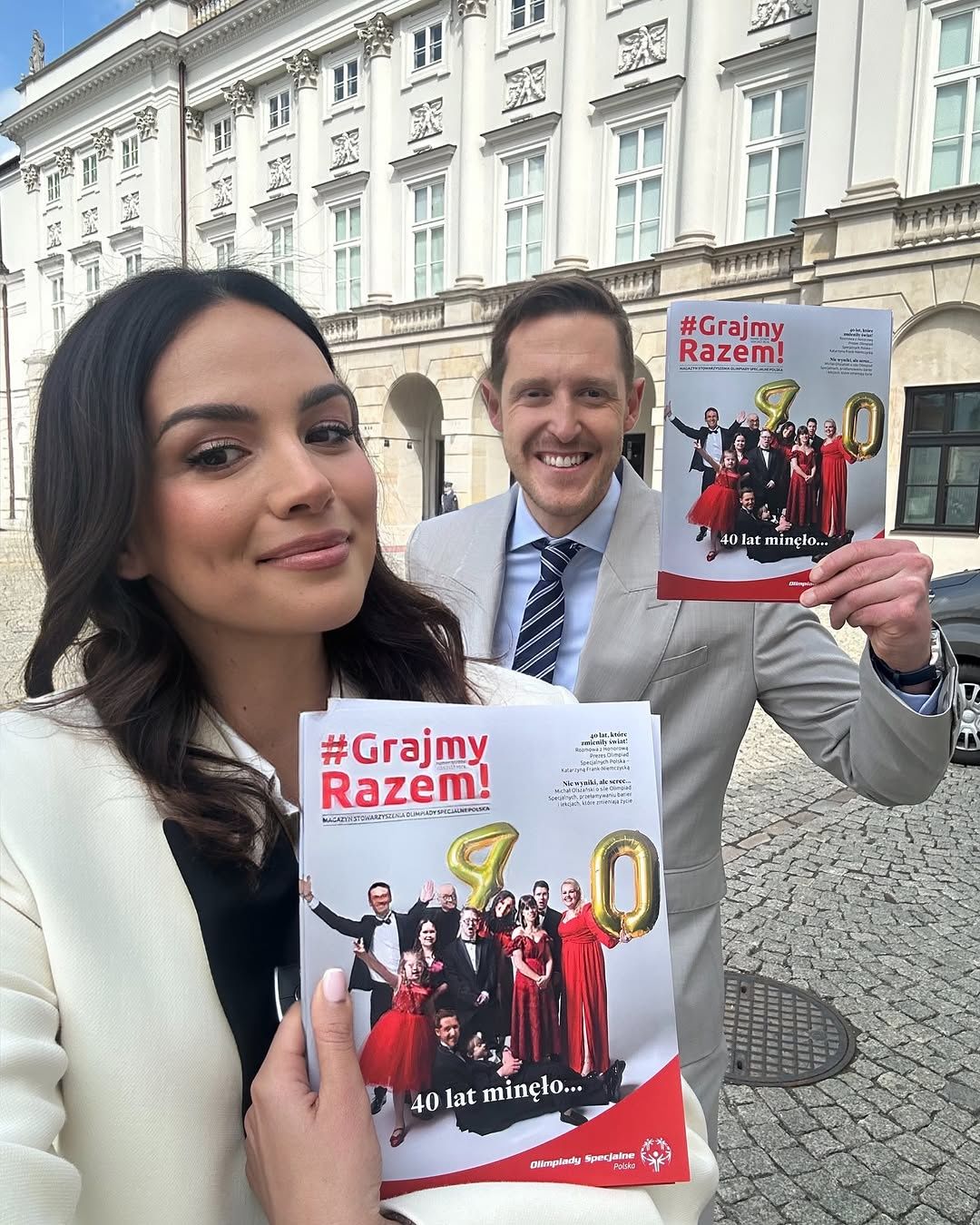 Paulina Krupińska na spotkaniu z zawodnikam Olimpiad Specjalnych