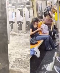 Potężna burza w Nowym Jorku. Woda wdarła się do metra